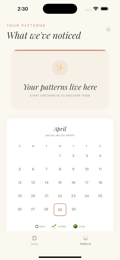 Discover your patterns